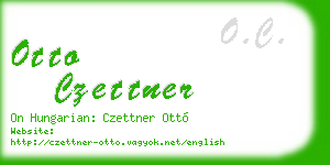 otto czettner business card